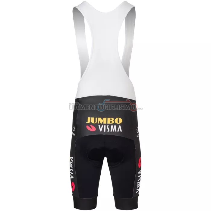 Abbigliamento Ciclismo Jumbo Visma Manica Corta 2022 Giallo Verde